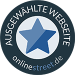Ausgewählte Website onlinestreet.de Badge